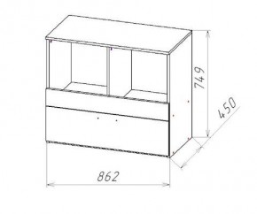 ГЕОМЕТРИЯ ГМТ.08 комод в Кургане - kurgan.mebel24.online | фото 2