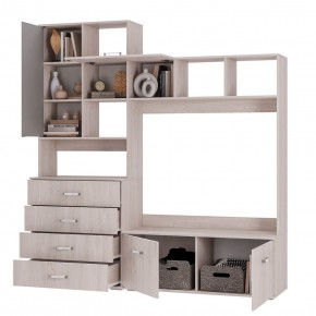 Гостиная Белла центральная секция (ясень белый) в Кургане - kurgan.mebel24.online | фото 2