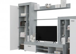 Гостиная Дельта (Бетон/Белый) в Кургане - kurgan.mebel24.online | фото 2