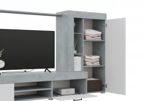 Гостиная Дельта (Бетон/Белый) в Кургане - kurgan.mebel24.online | фото 3