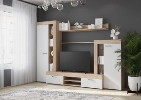 Гостиная Дельта (Сонома/Белый) в Кургане - kurgan.mebel24.online | фото 3
