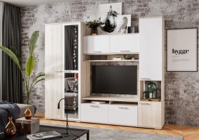 Гостиная Лукас (Сонома/Белый) в Кургане - kurgan.mebel24.online | фото