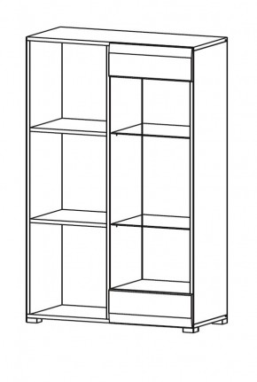 Гостиная НЕНСИ (модульная) Крафт золотой/Белый глянец в Кургане - kurgan.mebel24.online | фото 9