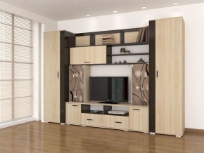 Гостиная Оскар-18-2 дуб сонома-венге в Кургане - kurgan.mebel24.online | фото