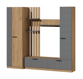 Гостиная Юджи (Дуб Крафт золотой/Графит) в Кургане - kurgan.mebel24.online | фото 2