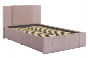 ХЛОЯ Кровать 1200 с основанием (нежно-розовый велюр) в Кургане - kurgan.mebel24.online | фото