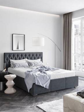 Интерьерная Кровать Октавия Серый 1600х2000 в Кургане - kurgan.mebel24.online | фото
