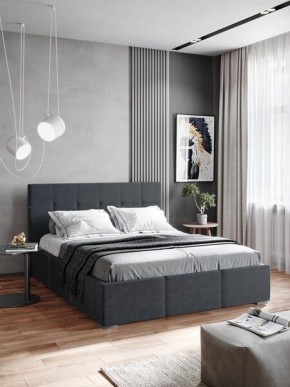 Интерьерная Кровать Рио 1.6 Ортопед на опорах Серый в Кургане - kurgan.mebel24.online | фото
