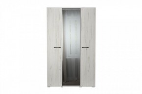 ИТАЛИЯ ШК-1300 Шкаф 3дв с зеркалом (дуб крафт белый) в Кургане - kurgan.mebel24.online | фото 1