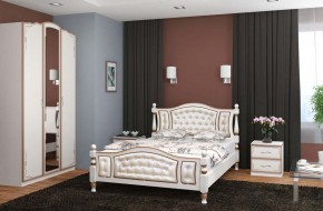 ЖАСМИН Кровать из массива 1400 в Кургане - kurgan.mebel24.online | фото 1