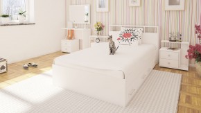 Камелия Кровать с ящиками 1200, цвет белый, ШхГхВ 123,5х217х78,2 см., сп.м. 1200х2000 мм., без матраса, основание есть в Кургане - kurgan.mebel24.online | фото 6