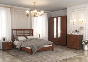 КАНТРИ Спальный гарнитур (модульный) орех ЛАК в Кургане - kurgan.mebel24.online | фото