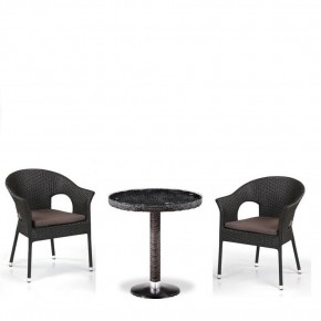 Кофейны комплект плетеной мебели T601/Y79A-W53 Brown (2+1) в Кургане - kurgan.mebel24.online | фото 1