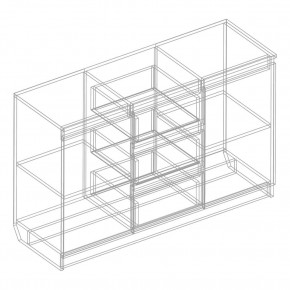 Комод 2-ств. с 3 ящиками в Кургане - kurgan.mebel24.online | фото 2