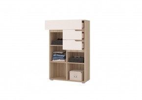 Комод АНТАЛИЯ (Сонома/Графит софт) в Кургане - kurgan.mebel24.online | фото 2