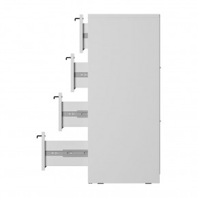 Комод Айрон КМ-02 (белый) в Кургане - kurgan.mebel24.online | фото 7