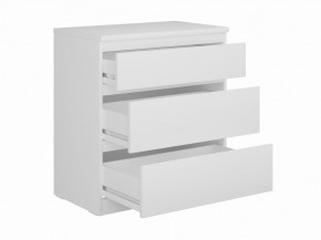 Комод КАСТОР с тремя ящиками, цвет белый в Кургане - kurgan.mebel24.online | фото 2