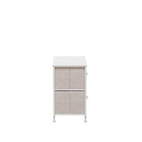 Комод Leset Линкс 2 ящ. (к/з), Каркас Белый, ящики Белые в Кургане - kurgan.mebel24.online | фото 4