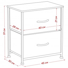 Комод Leset Линкс 2 ящ. (к/з), Каркас Белый, ящики Белые в Кургане - kurgan.mebel24.online | фото 8