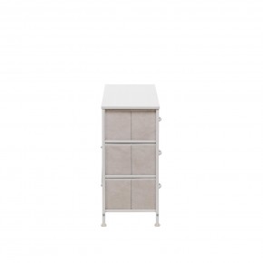 Комод Leset Линкс 6 ящ. (к/з), Каркас Белый, ящики Белые в Кургане - kurgan.mebel24.online | фото 4