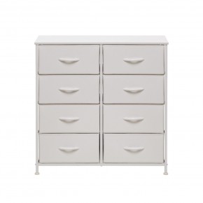 Комод Leset Линкс 8 ящ. (к/з), Каркас Белый, ящики Белые в Кургане - kurgan.mebel24.online | фото 1