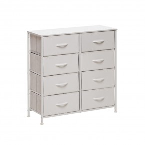 Комод Leset Линкс 8 ящ. (к/з), Каркас Белый, ящики Белые в Кургане - kurgan.mebel24.online | фото 3