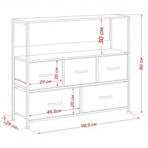 Комод Leset Локи 5 ящиков с полкой в Кургане - kurgan.mebel24.online | фото 13