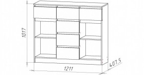 НИЦЦА-6 Комод (НЦ.06) в Кургане - kurgan.mebel24.online | фото 2
