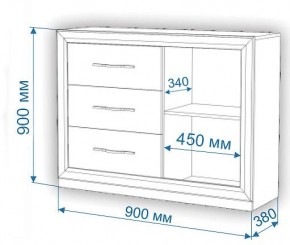 Комод Нобиле Км-120/38 ФГ в Кургане - kurgan.mebel24.online | фото 2