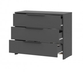 Комод "Камелия 1" 3 ящика Графит серый в Кургане - kurgan.mebel24.online | фото 3