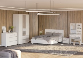 АДЕЛИНА Комод с 1дв и 3-мя ящ (белый рамух) в Кургане - kurgan.mebel24.online | фото 3