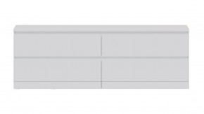 Комод Варма 4Д низкий с четырьмя выдвижными ящиками, цвет белый в Кургане - kurgan.mebel24.online | фото 2