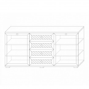 Комодино (фасады глухие) Парма Нео в Кургане - kurgan.mebel24.online | фото 6