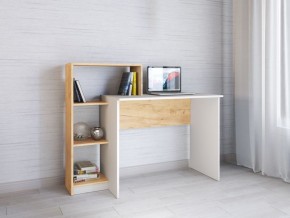 Компьютерный стол Квартет-2 Дуб крафт золотой/Белый в Кургане - kurgan.mebel24.online | фото