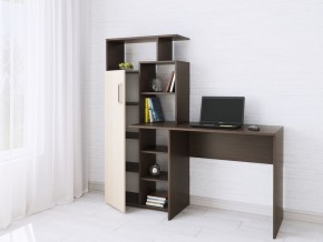 Компьютерный Стол Квартет-7 Дуб молочный/Венге в Кургане - kurgan.mebel24.online | фото