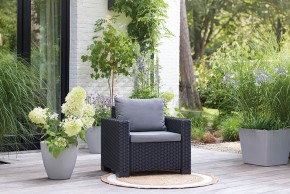 Комплект кресел Калифорния (California chair) графит в Кургане - kurgan.mebel24.online | фото 1