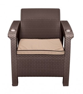 Комплект на балкон Yalta Premium Balcony Set (Ялта) шоколадный (+подушки под спину) в Кургане - kurgan.mebel24.online | фото 5
