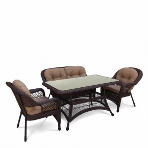 Комплект плетеной мебели T130/LV-520BB-Brown_Beige в Кургане - kurgan.mebel24.online | фото 1
