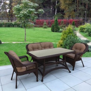 Комплект плетеной мебели T130/LV-520BB-Brown_Beige в Кургане - kurgan.mebel24.online | фото 2