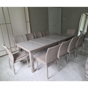 Комплект плетеной мебели T438/Y380C-W85 Latte (10+1) + подушки в Кургане - kurgan.mebel24.online | фото 3