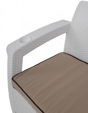 Комплект уличной мебели Yalta Premium Terrace Set (Ялта) белый (+подушки под спину) в Кургане - kurgan.mebel24.online | фото 5