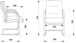 Кресло Бюрократ T-9927SL-LOW-V/BLACK в Кургане - kurgan.mebel24.online | фото 4