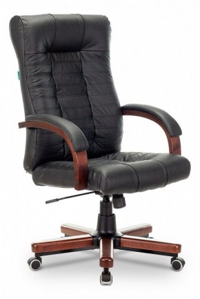 Кресло для руководителя KB-10WALNUT/B/LEATH в Кургане - kurgan.mebel24.online | фото