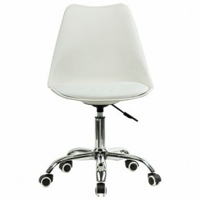 Кресло стул BRABIX "Eames MG-310 CH", хром, пластик белый, экокожа белая, 532923 в Кургане - kurgan.mebel24.online | фото 1