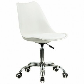 Кресло стул BRABIX "Eames MG-310 CH", хром, пластик белый, экокожа белая, 532923 в Кургане - kurgan.mebel24.online | фото 2