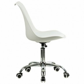Кресло стул BRABIX "Eames MG-310 CH", хром, пластик белый, экокожа белая, 532923 в Кургане - kurgan.mebel24.online | фото 3