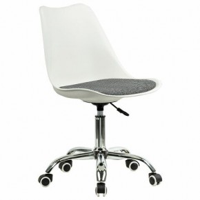 Кресло стул BRABIX "Eames MG-310 CH", хром, пластик белый, ткань серая, 532924 в Кургане - kurgan.mebel24.online | фото 2