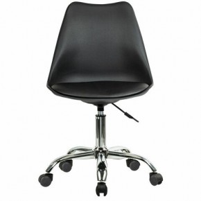 Кресло стул BRABIX "Eames MG-310 CH", хром, пластик черный, экокожа черная, 532925 в Кургане - kurgan.mebel24.online | фото 1