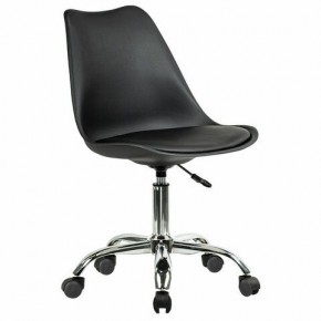 Кресло стул BRABIX "Eames MG-310 CH", хром, пластик черный, экокожа черная, 532925 в Кургане - kurgan.mebel24.online | фото 2