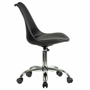 Кресло стул BRABIX "Eames MG-310 CH", хром, пластик черный, экокожа черная, 532925 в Кургане - kurgan.mebel24.online | фото 3